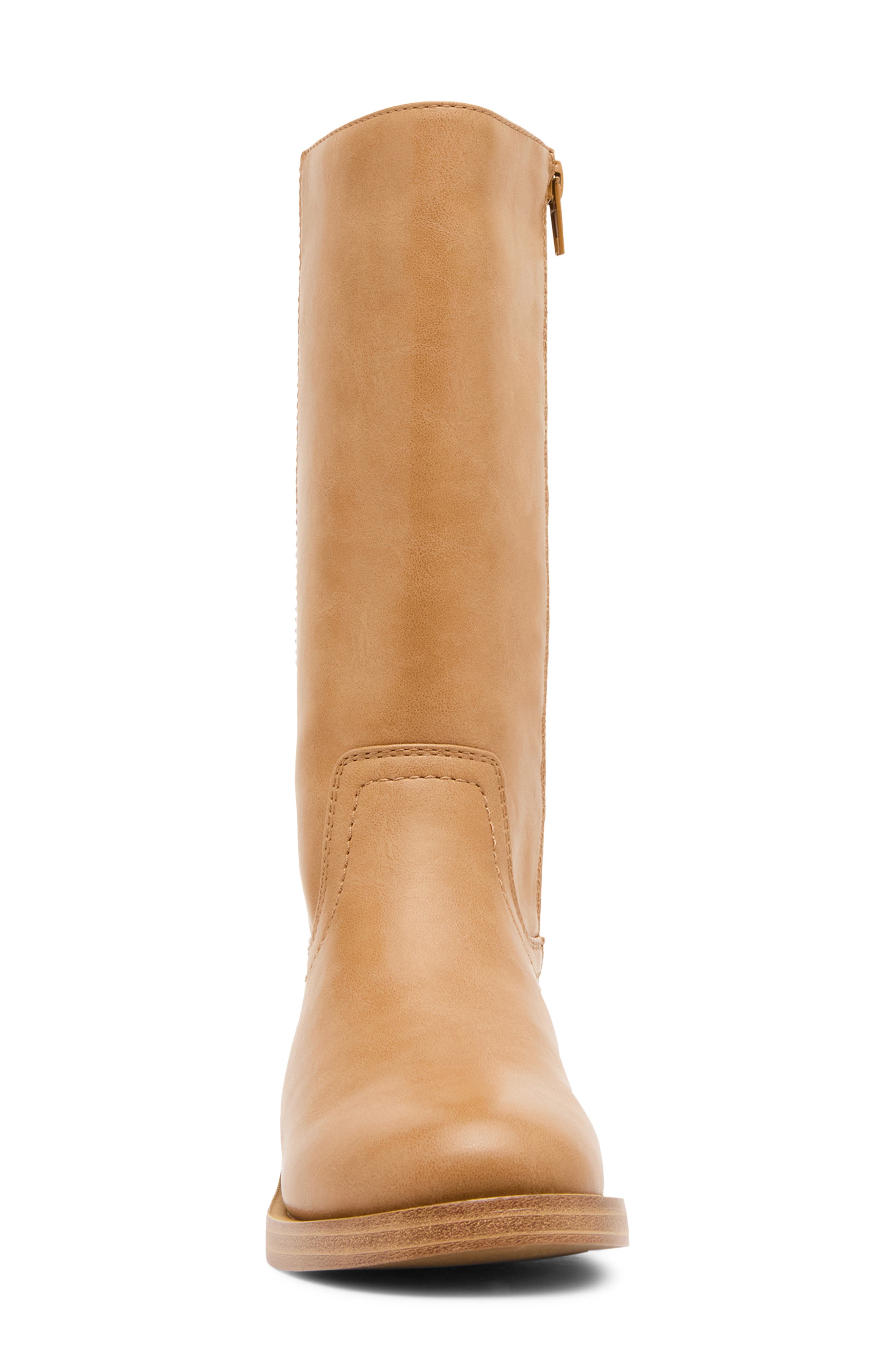 Kids' Joriole Tall Faux Leather Boot, Alternate, color, TAN