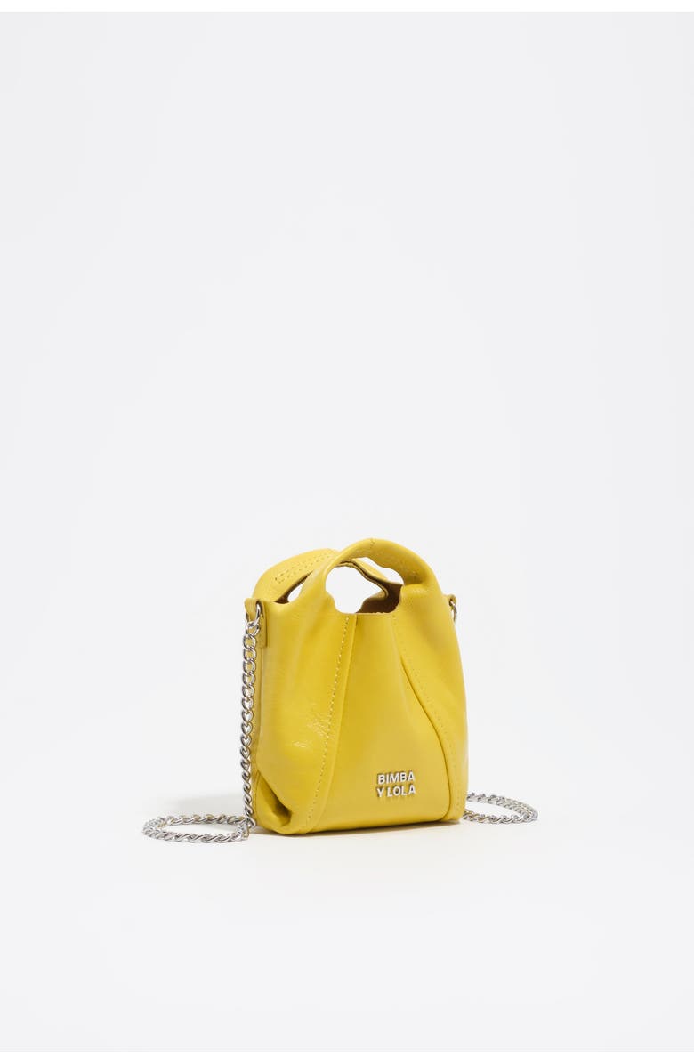 Bimba y Lola Micro Leather Paper Bag, Main, color,
