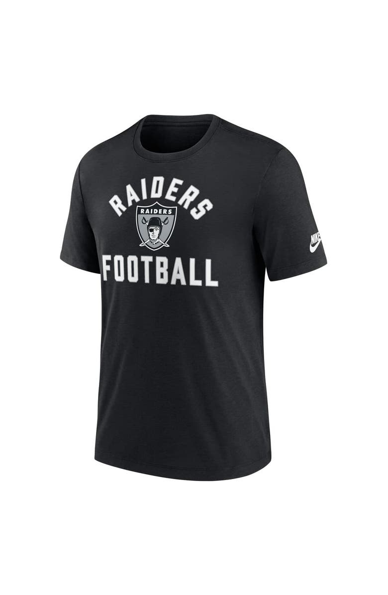 Nike Men's Nike Black Las Vegas Raiders Favorable Timeline Tri-Blend T-Shirt, Alternate, color, Black