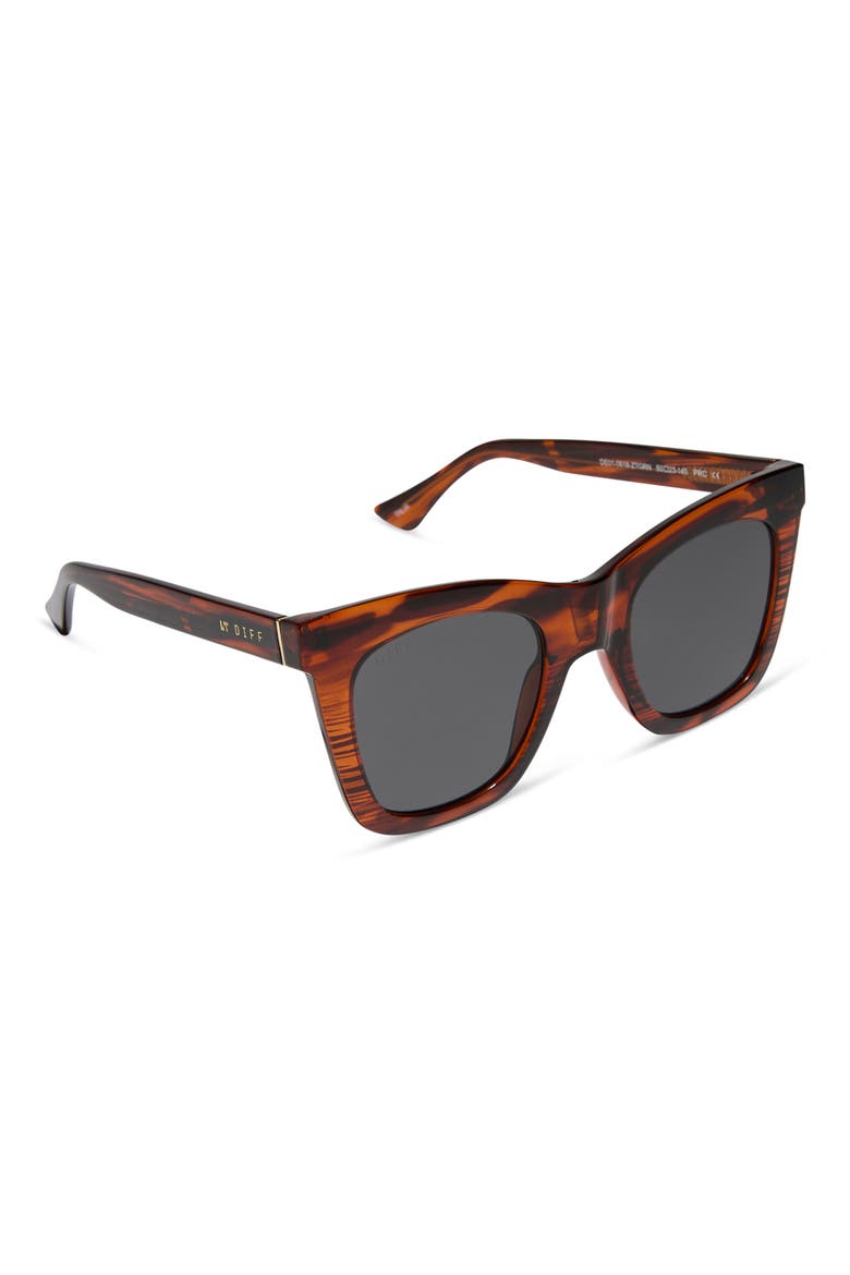 50mm Talia Square Sunglasses, Alternate, color, MAHOGANY TORTOISE