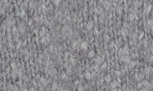 Frame Button Front Wool Blend Crop Cardigan In Gray