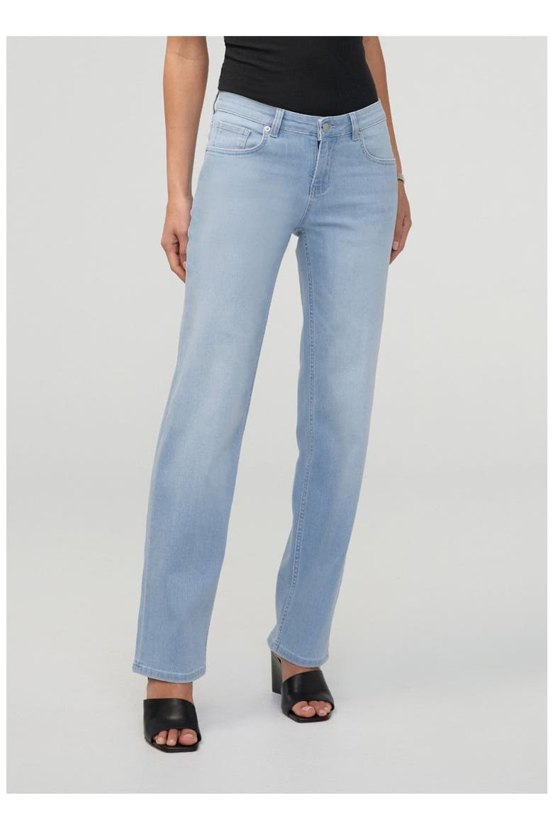Performance Denim Mid Rise Straight, Alternate, color, Desert-Blue