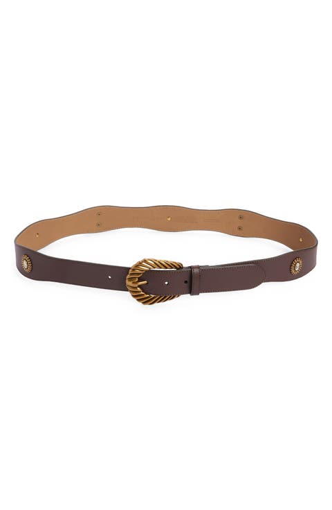 Aria Concho Leather Belt
