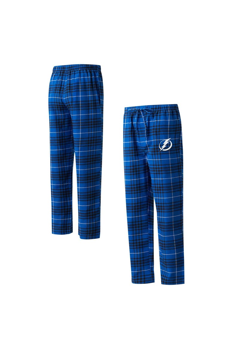 Men's Concepts Sport Blue/Black Tampa Bay Lightning Concord Flannel Sleep Pants, Main, color, Blue