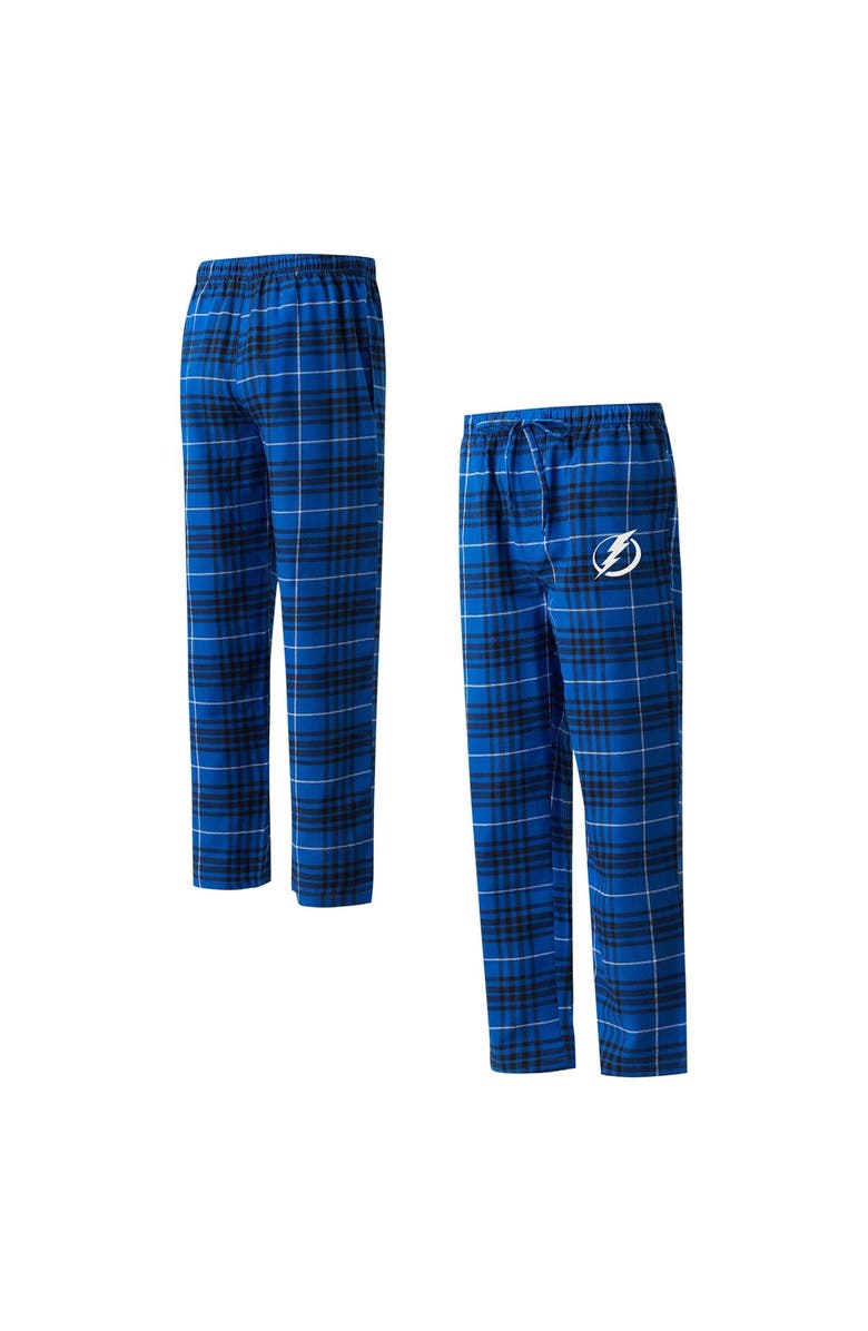 CONCEPTS SPORT Men's Concepts Sport Blue/Black Tampa Bay Lightning Concord Flannel Sleep Pants, Main, color, 