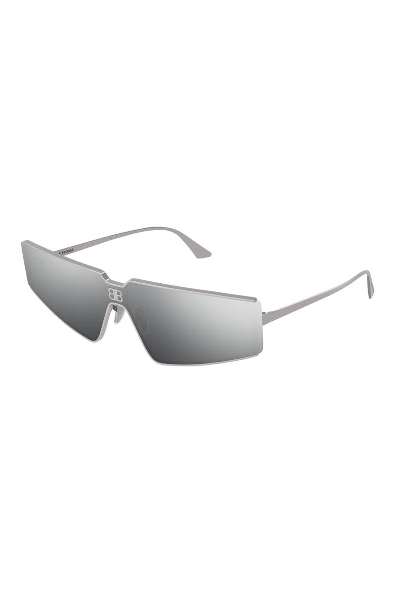 Rectangular Sunglasses, Alternate, color, RUTHENIUM