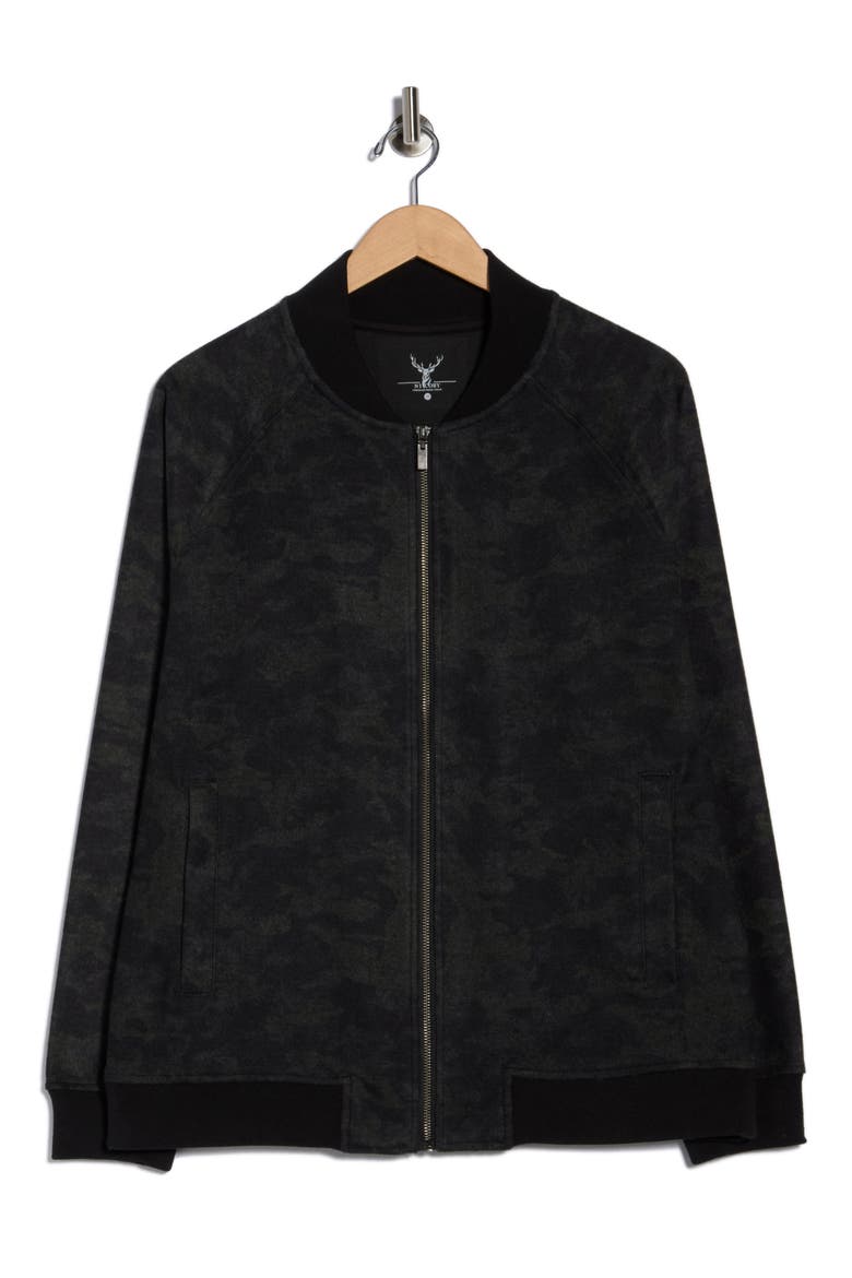 Camo Print Baseball Bomber Jacket, Alternate, color, CAMO