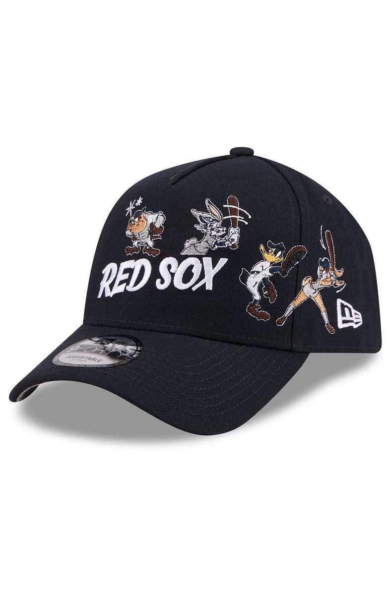 New Era Men's New Era Navy Boston Red Sox Looney Tunes A-Frame 9FORTY Adjustable Hat, Alternate, color, Navy