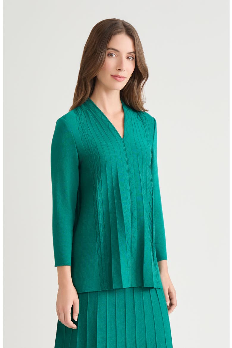 Tonal Multi Stitch Flared Soft Knit Tunic, Alternate, color, Everest