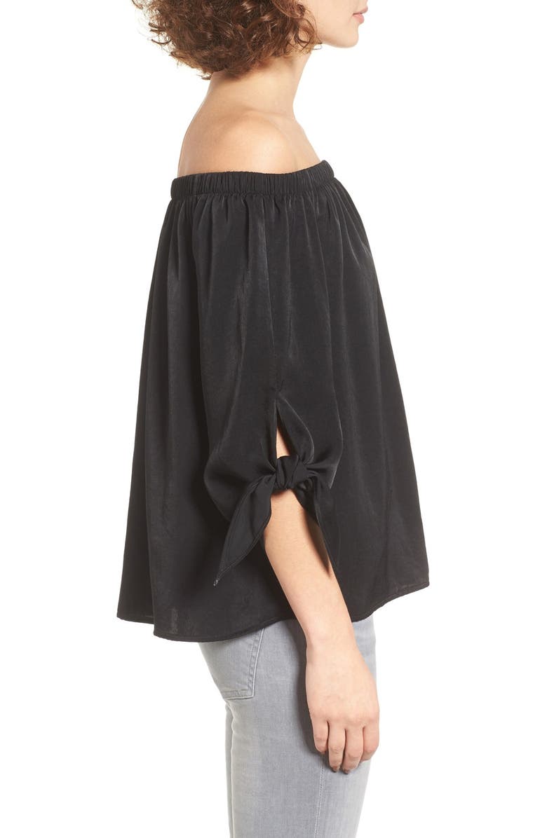 Soprano Tie Sleeve Off the Shoulder Top, Alternate, color,