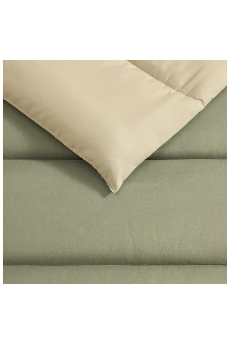 Connor Channel Stitch Comforter Set, Alternate, color, SOFT FERN GREEN