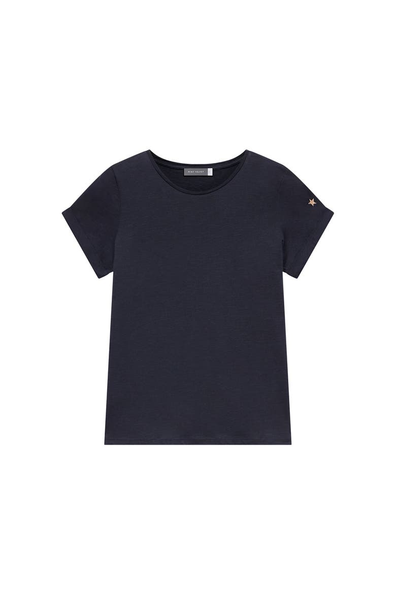 Cotton Star T-Shirt, Alternate, color, Navy