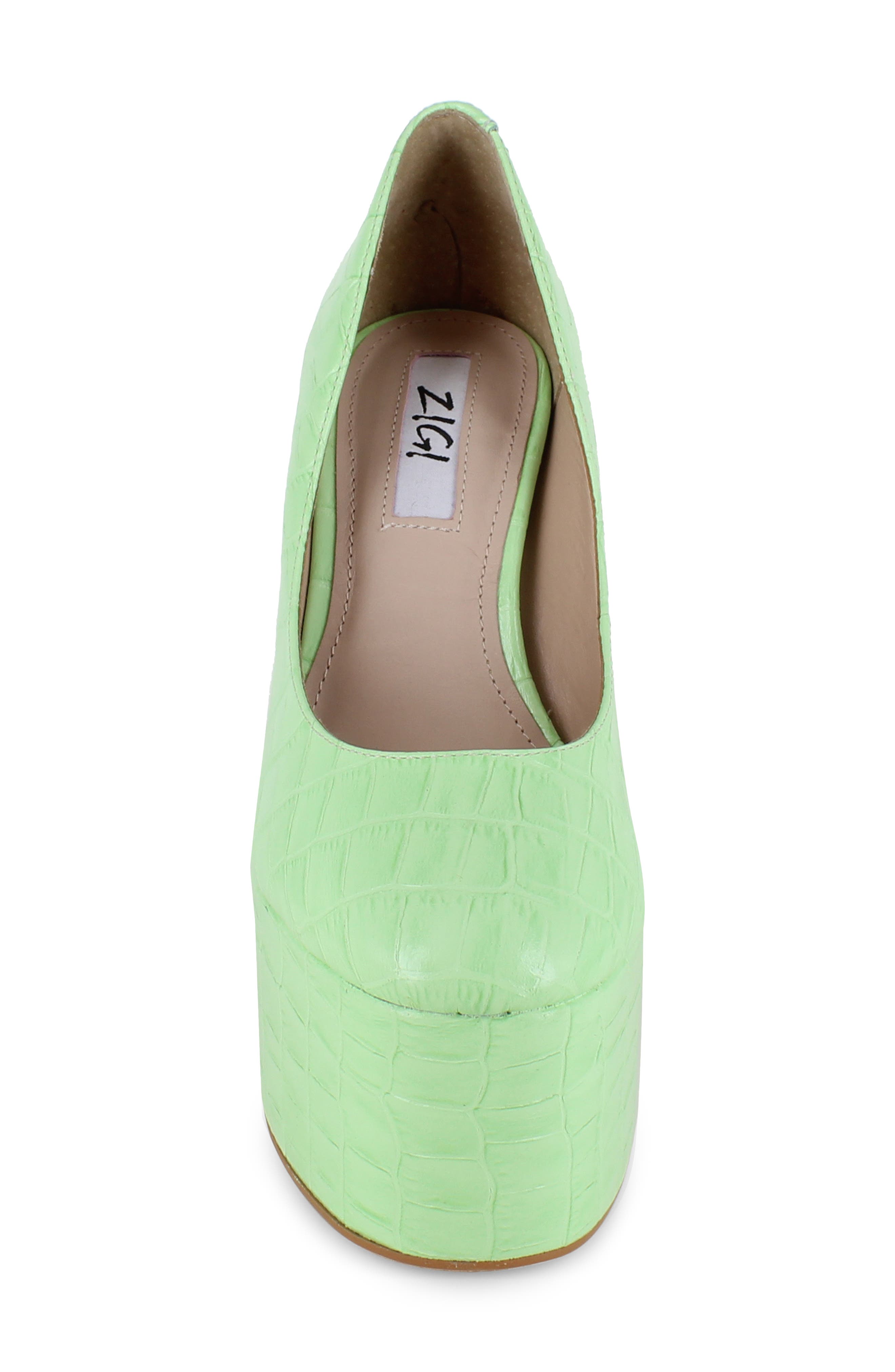 ZIGI Giorgia Platform Pump, Alternate, color, Nile Green