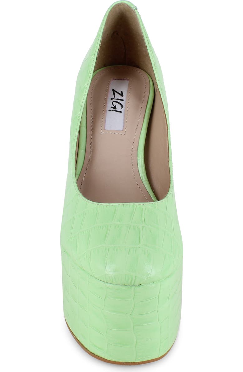 ZIGI Giorgia Platform Pump, Alternate, color, Nile Green