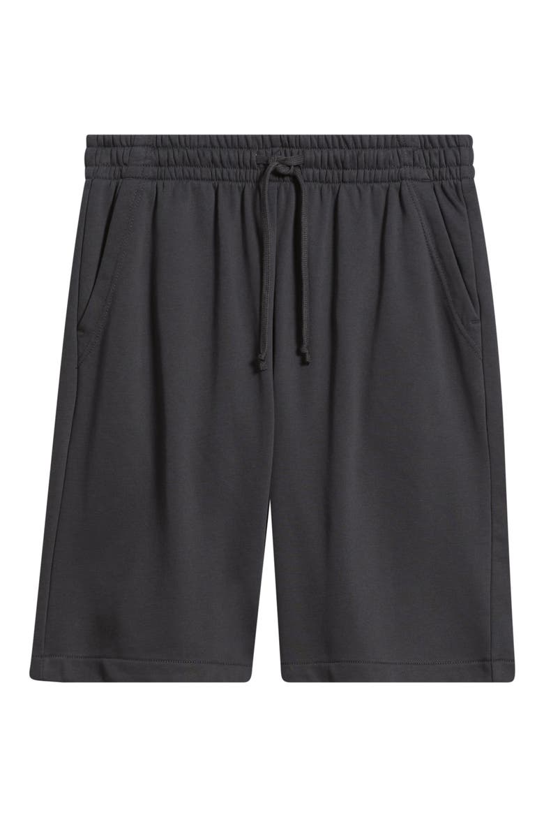 Baggy Terry Sweat Shorts, Alternate, color, BLACK FADED