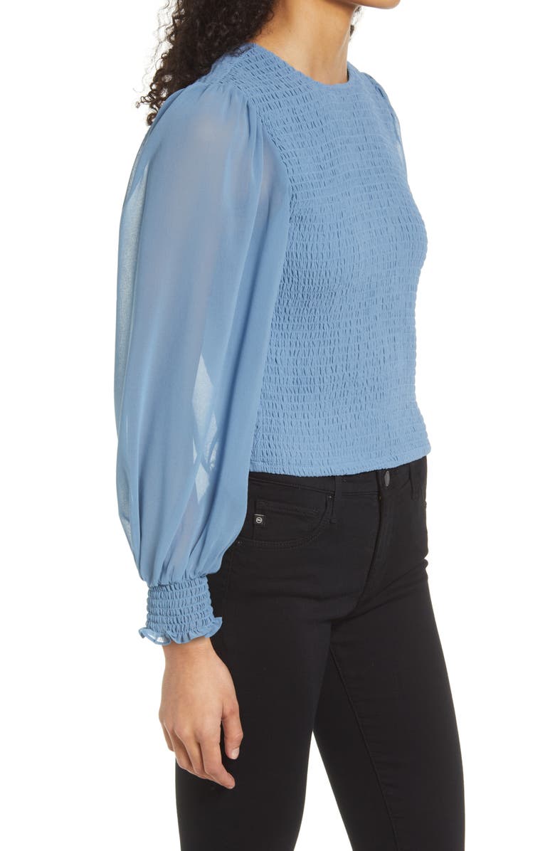 1.STATE Smocked Cuff Top, Alternate, color, 