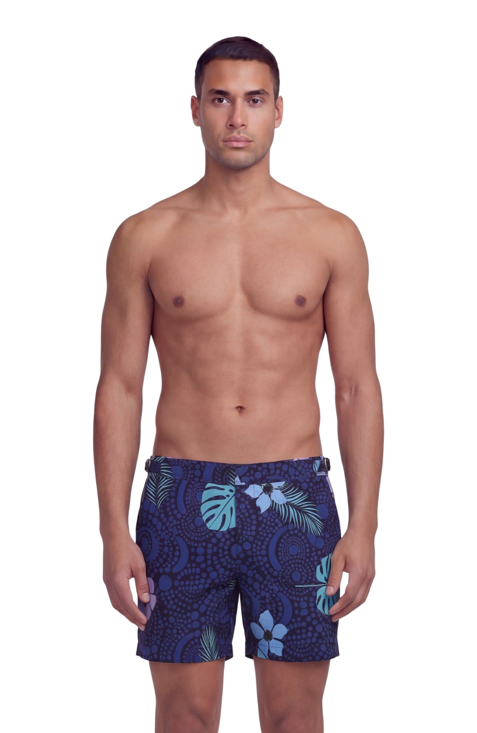 selected TROPICAL FANTASY NAVY