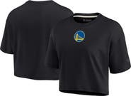 Fanatics Signature Women's Fanatics Signature Black Golden State Warriors Elements Super Soft Boxy Cropped T-Shirt