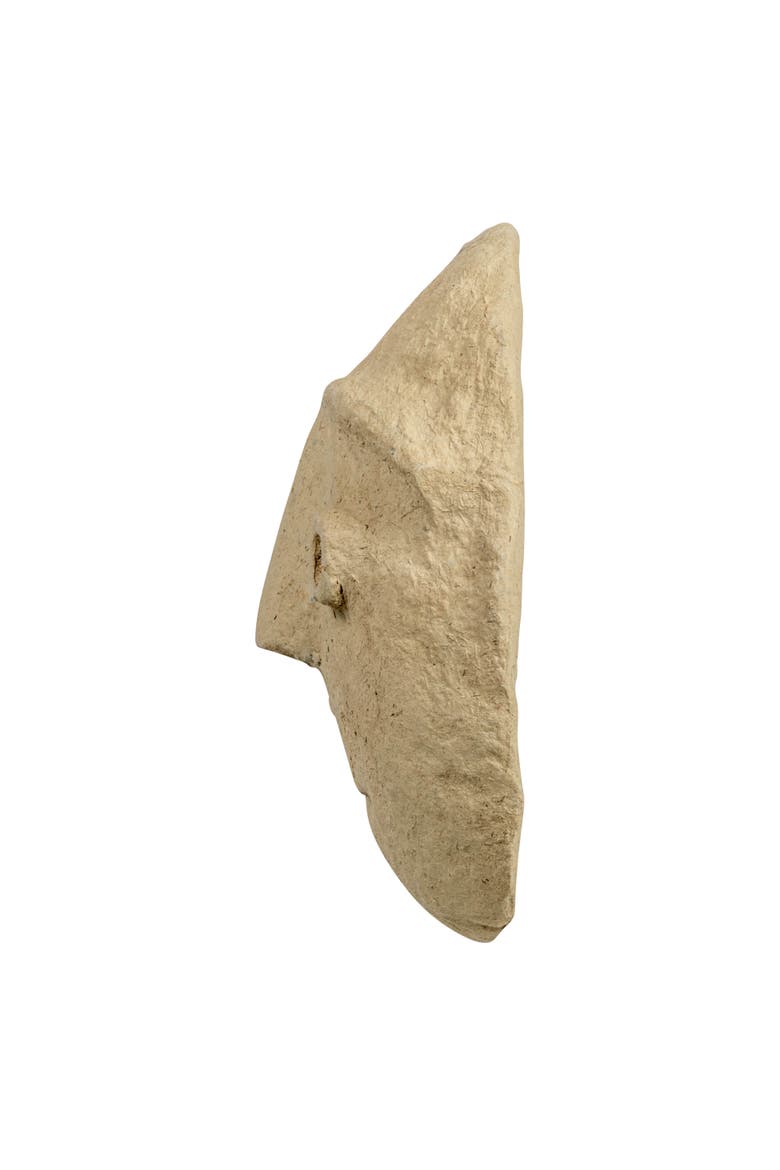 Paper Mache Moon with Face Wall Decor, Ivory, Alternate, color, Ivory