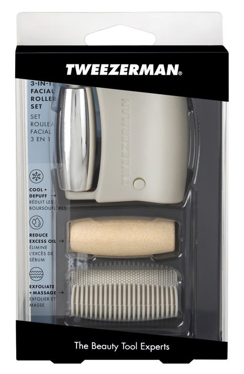 Tweezerman 3-in-1 Facial Roller Set In No Color