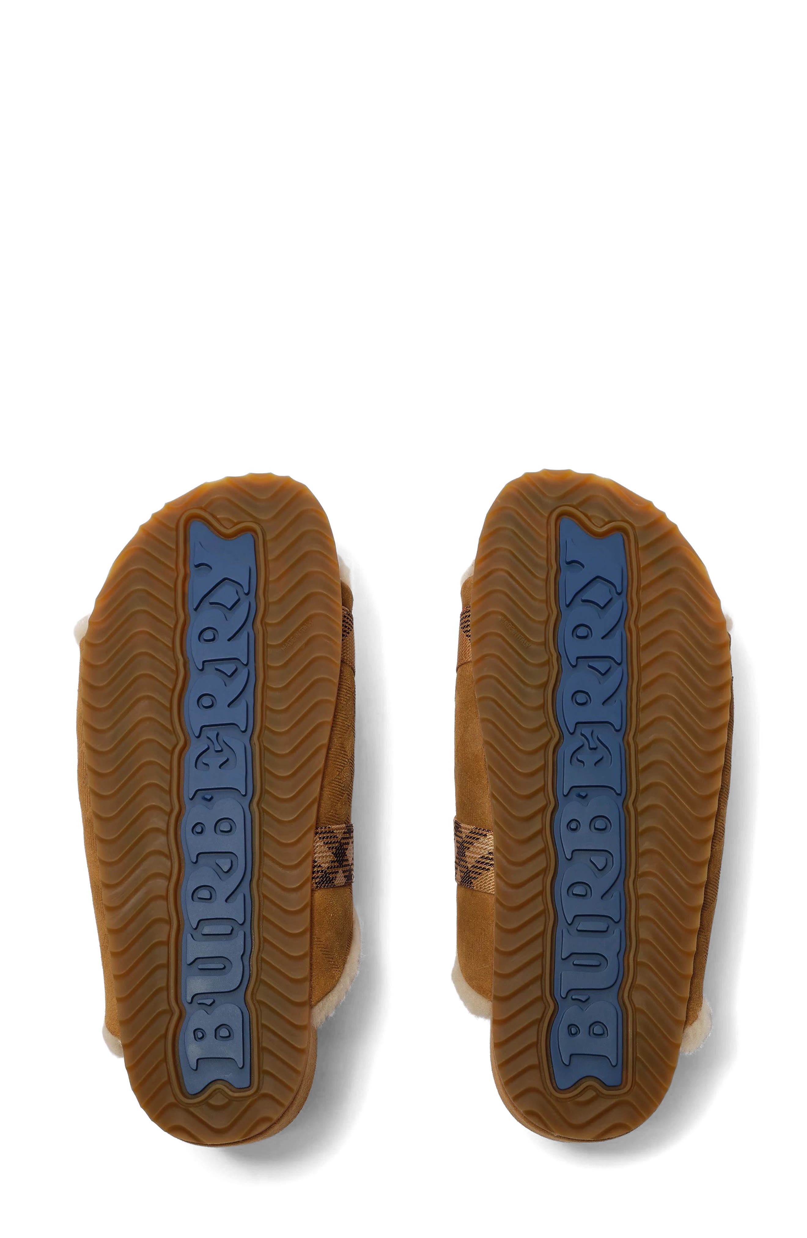 Urchin Genuine Shearling Slide Sandal, Alternate, color, JUTE