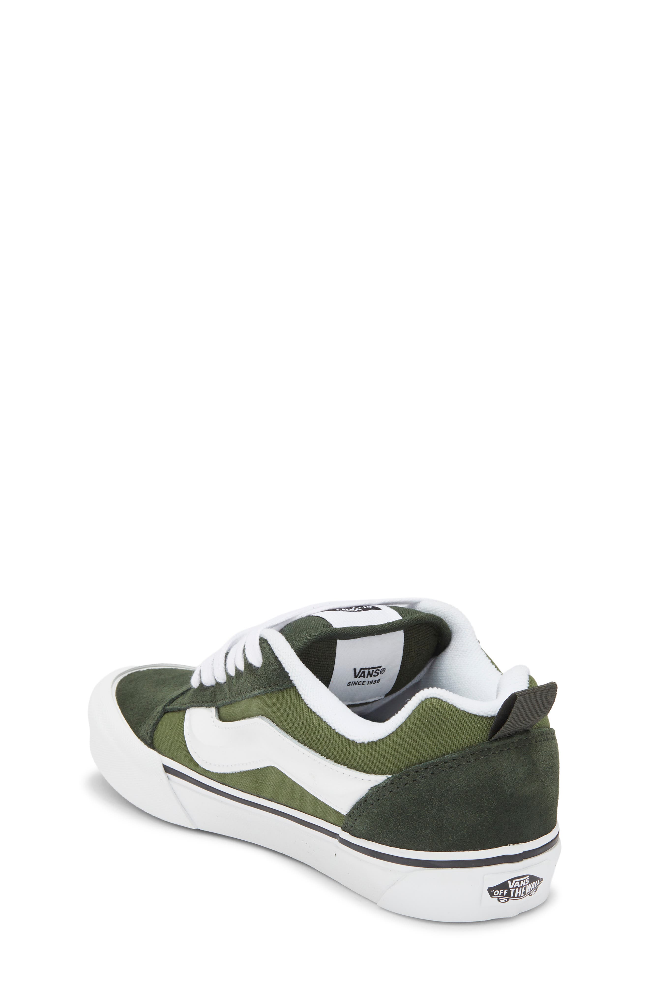 Vans Kids' Knu Skool Sneaker, Alternate, color, Pine Forest