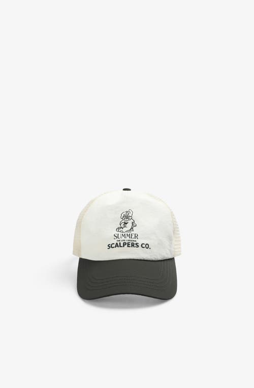 Scalpers Cove Trucker Cap In White