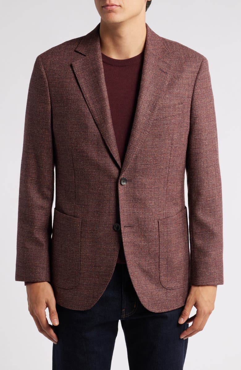 Nordstrom Mélange Wool & Silk Blend Sport Coat, Alternate, color,