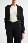 ST. JOHN Perlé Crepe Wool Blend Cardigan