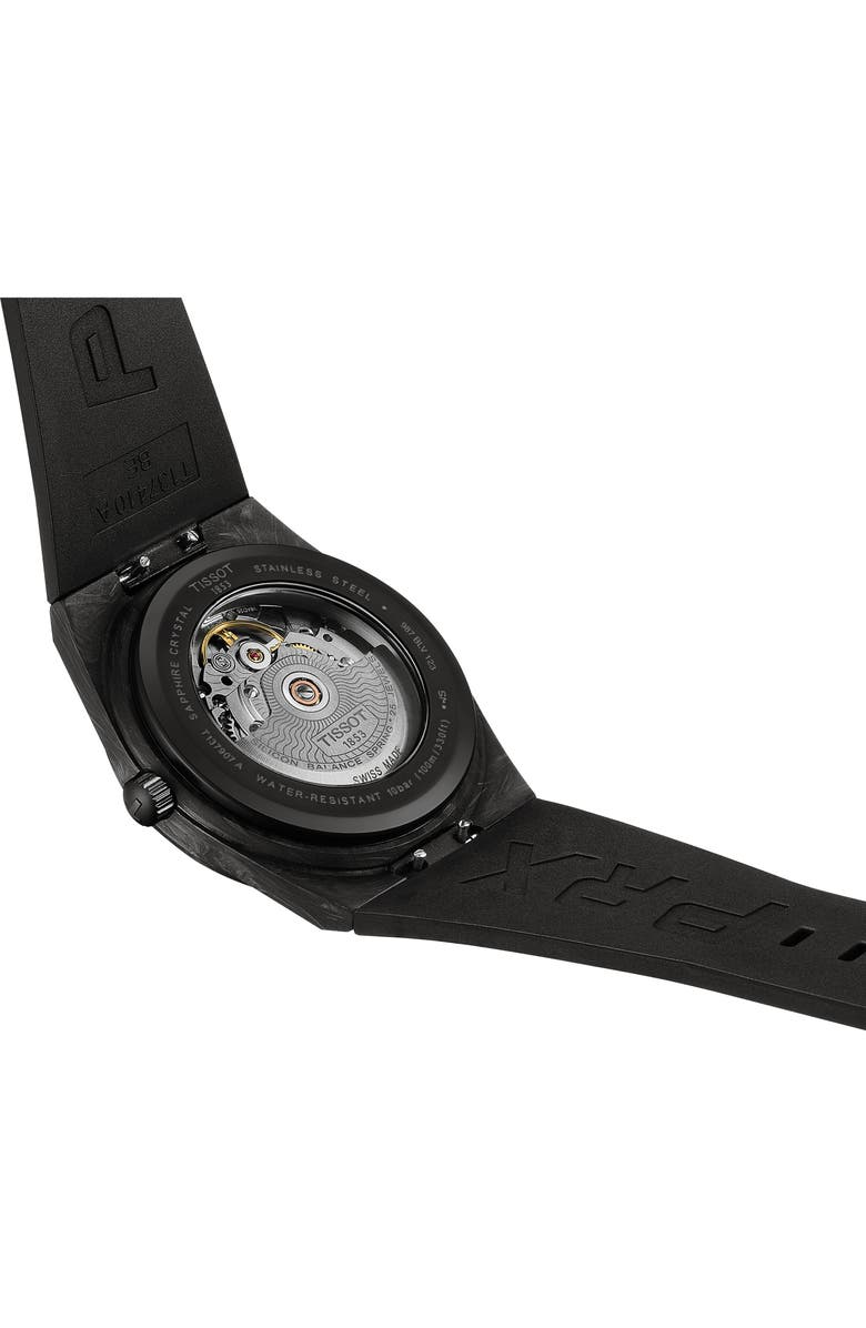 Tissot PRX GTS Powermatic 80 Rubber Strap Watch, 40mm, Alternate, color,