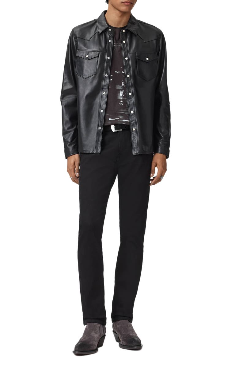 John Varvatos Raw Edge City Photo Graphic T-Shirt, Alternate, color, Charcoal