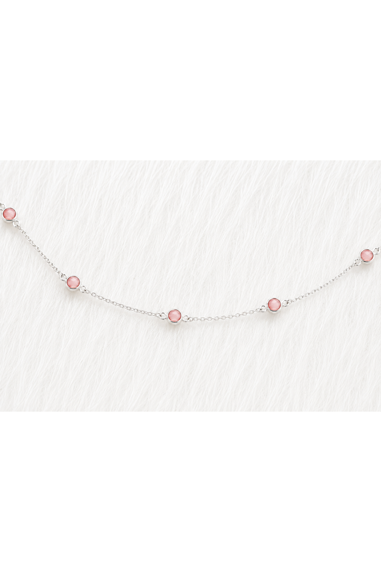 October Birthstone Bracelet Opal, Main, color, Silver