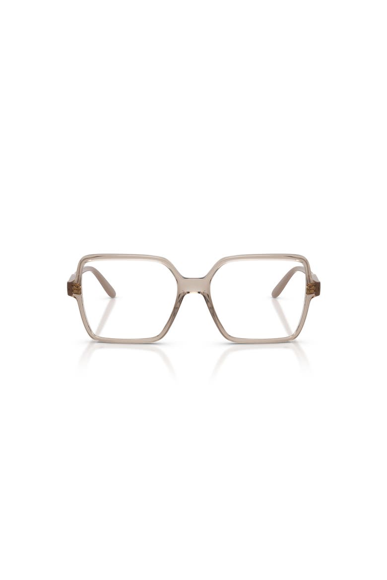 53mm Square optical glasses, Alternate, color, Brown