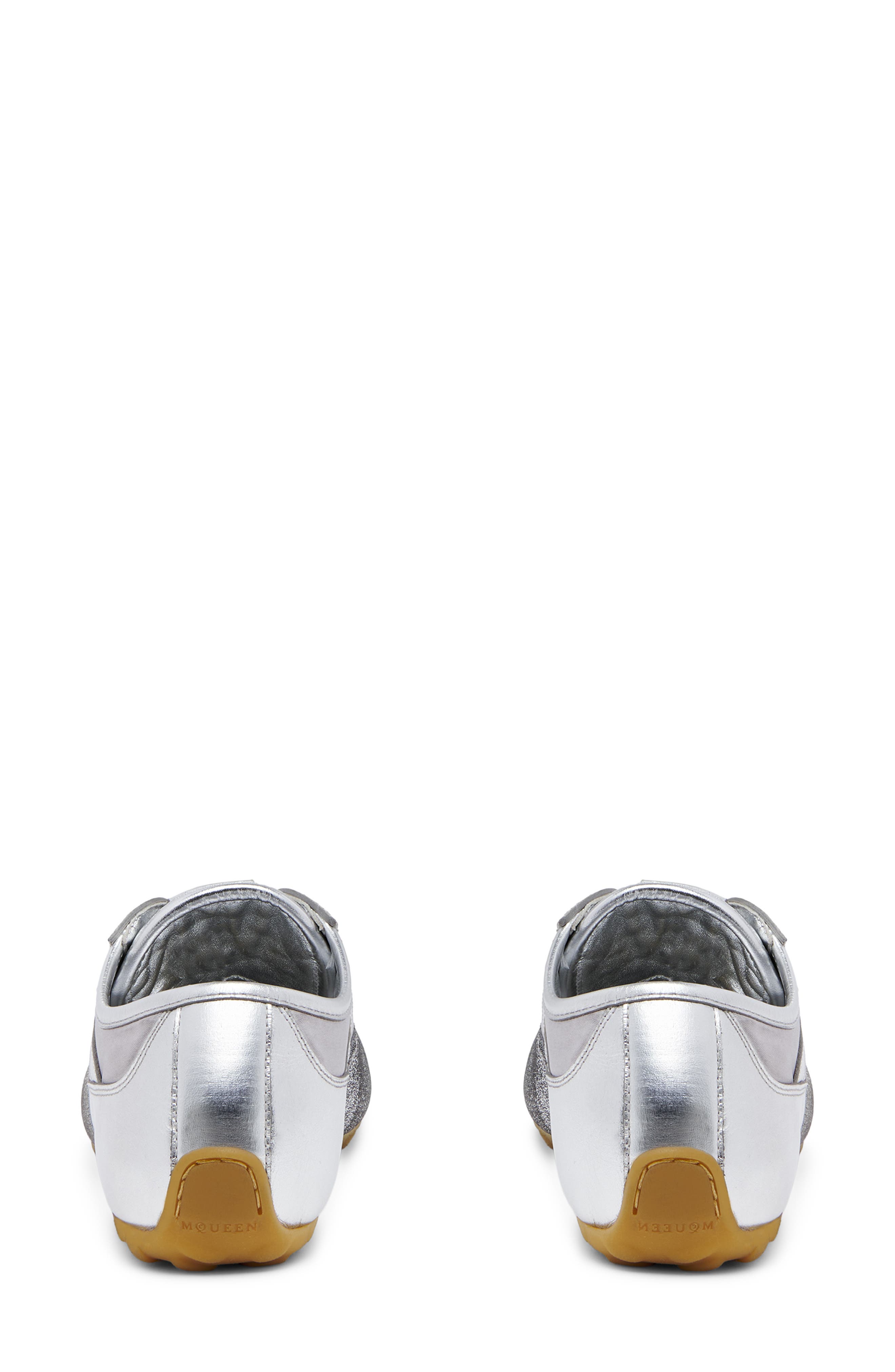 McQueen Boxe Metallic Low Top Sneaker, Alternate, color, Champagne