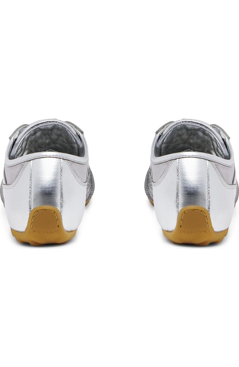 McQueen Boxe Metallic Low Top Sneaker, Alternate, color, Champagne