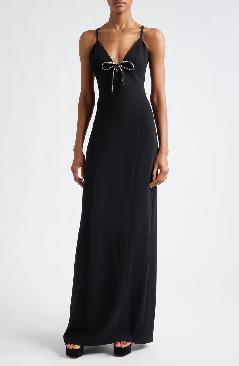 Cinq à Sept Adele Sleeveless Bow Gown, Main, color,