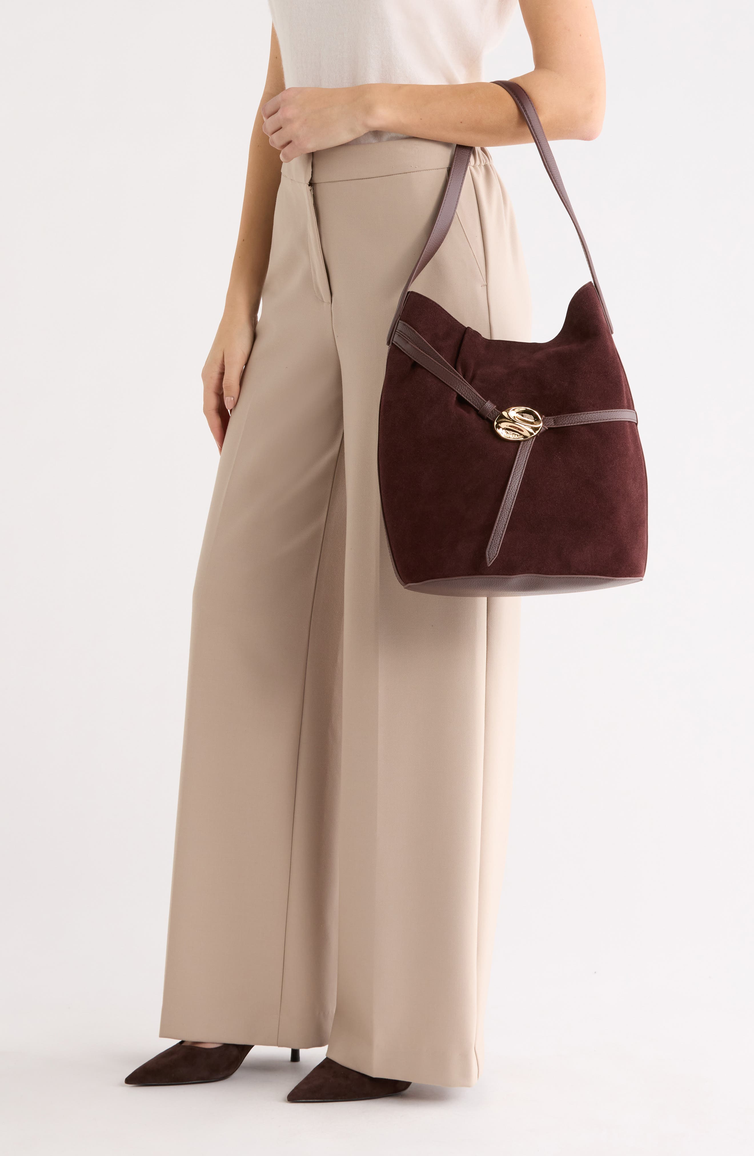 Bex Leather Tote, Alternate, color, SPICED PECAN