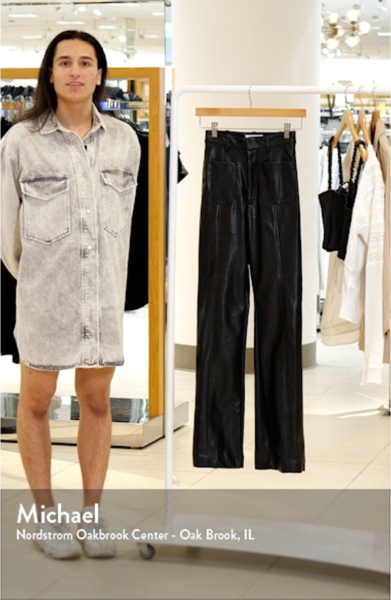 Grainne Faux Leather Trousers, sales video thumbnail