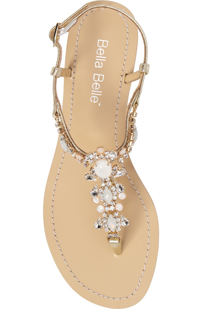 Bella Belle Luna Embellished T-Strap Sandal, Alternate, color,