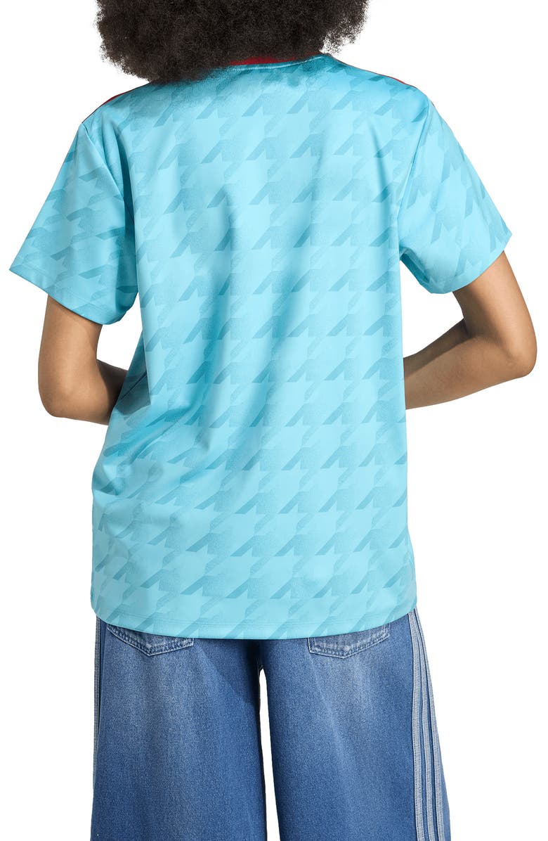 adidas Graphic Print Football Jersey, Alternate, color, Blue