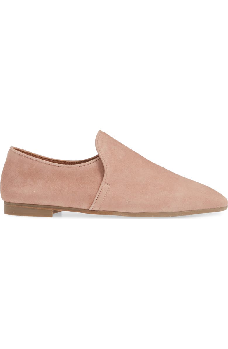 Aquatalia Revvy Weatherproof Loafer, Alternate, color, Rose Suede