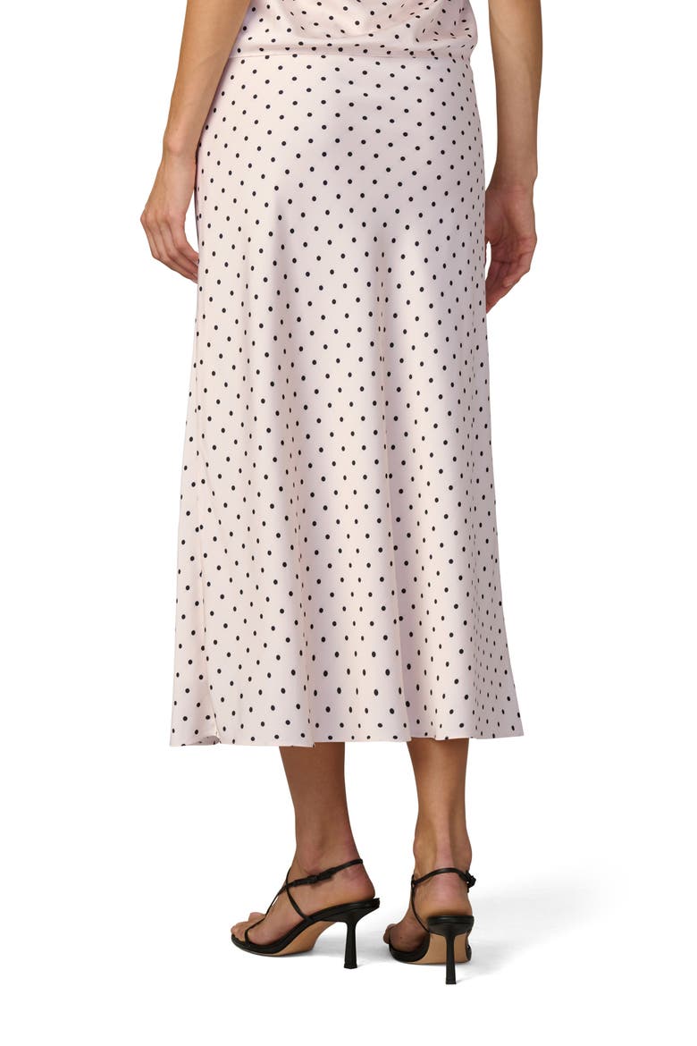 The Ines Polka Dot Midi Skirt, Alternate, color, ECRU POLKA DOT