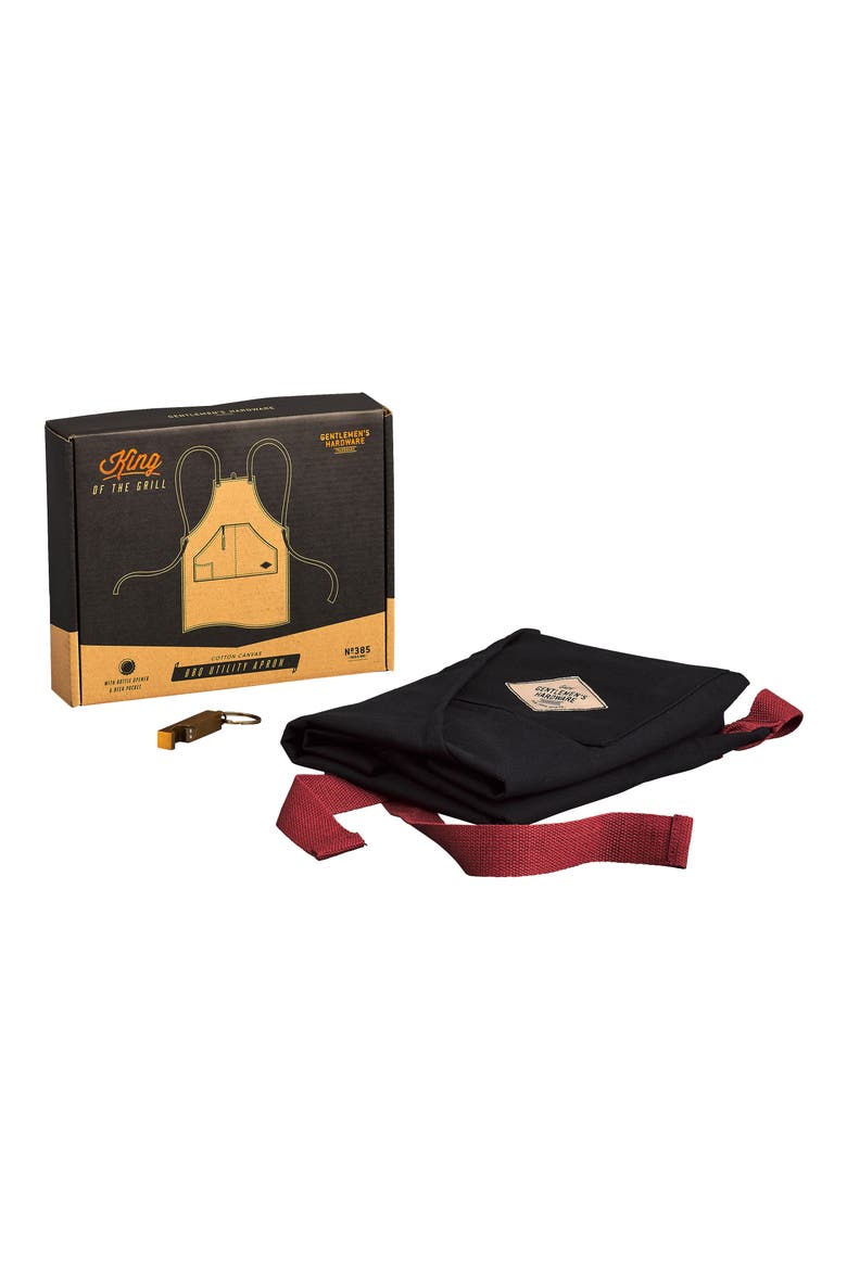 BBQ Utility Apron & Bottle Opener, Alternate, color, NAVY