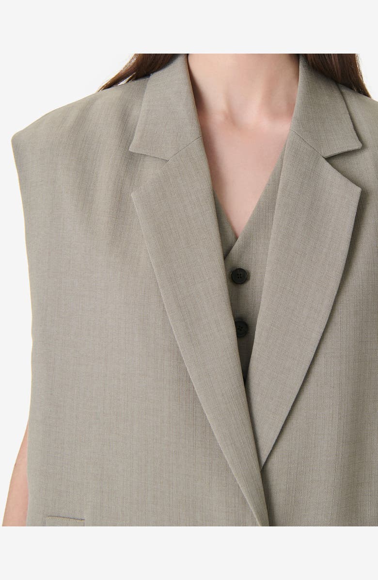 IRO Soledad Tailored Vest, Alternate, color, Olive Green