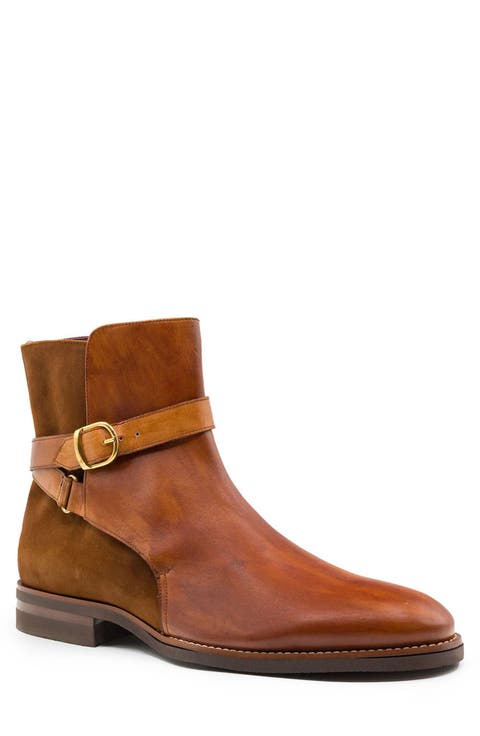 Jodphur Buckle Strap Boot (Men)
