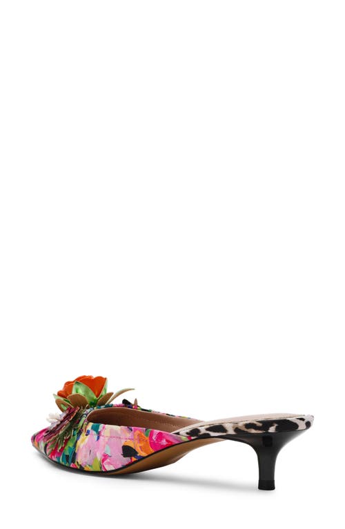 BETSEY JOHNSON BETSEY JOHNSON ABIGAYLE KITTEN HEEL SATIN MULE 