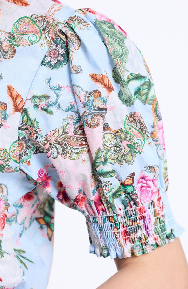 Robert Graham Mila Short Sleeve Woven Shirt, Alternate, color, Multi