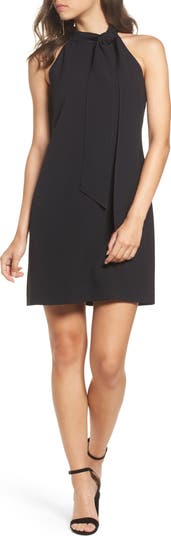 Tie Neck A-Line Dress