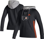 adidas Women's adidas Black Philadelphia Flyers Skate Lace AEROREADY Pullover Hoodie
