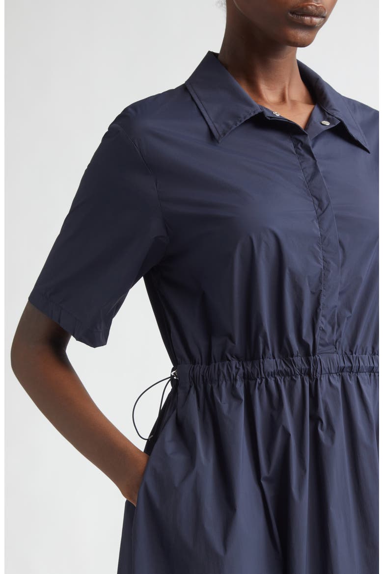 Stretch Nylon Midi Shirtdress, Alternate, color, 9201 NAVY